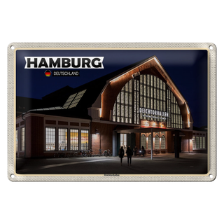 Blechschild Städte Hamburg Deichtorhallen Kunst 30x20cm