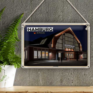 Blechschild Städte Hamburg Deichtorhallen Kunst 30x20cm