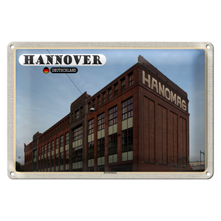 Blechschild Städte Hannover Hanomag Maschienenbau 30x20cm