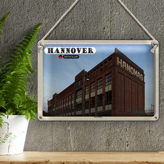 Blechschild Städte Hannover Hanomag Maschienenbau 30x20cm