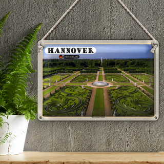 Blechschild Städte Hannover Herrenhäuser Gärten 30x20cm