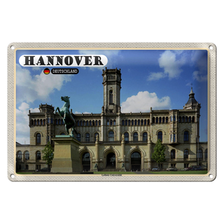 Blechschild Städte Hannover Leibniz Universität 30x20cm