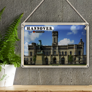 Blechschild Städte Hannover Leibniz Universität 30x20cm