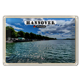 Blechschild Städte Hannover Maschsee Natur 30x20cm