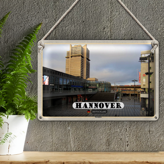 Blechschild Städte Hannover Raschplatz Stadt 30x20cm