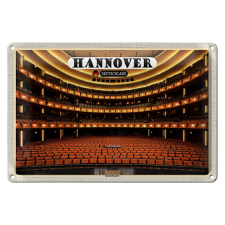 Blechschild Städte Hannover Staatstheater 30x20cm