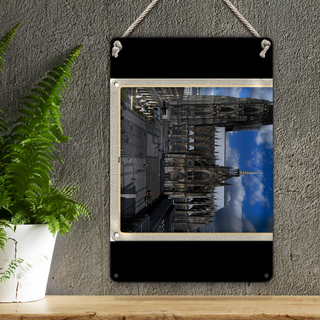 Blechschild Städte Köln Dom Blick auf Domplatz 20x30cm