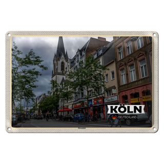 Blechschild Städte Köln Erhrenfeld Stadt Straße 30x20cm