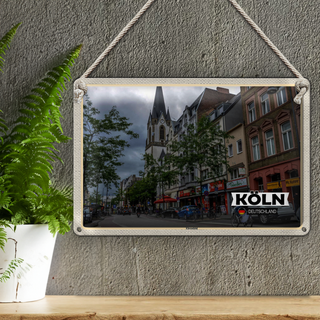 Blechschild Städte Köln Erhrenfeld Stadt Straße 30x20cm