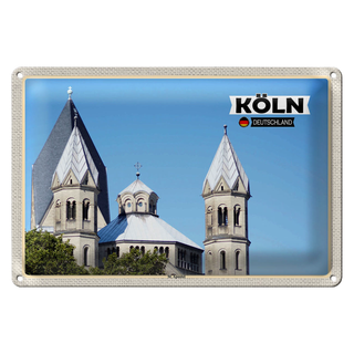 Blechschild Städte Köln St. Apostel Architektur 30x20cm