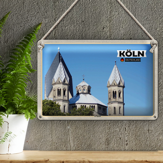 Blechschild Städte Köln St. Apostel Architektur 30x20cm