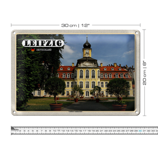 Blechschild Städte Leipzig Gohliser Schlösschen 30x20cm