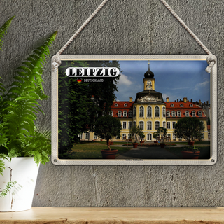 Blechschild Städte Leipzig Gohliser Schlösschen 30x20cm