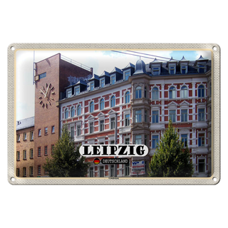 Blechschild Städte Leipzig Lindenau Architektur 30x20cm