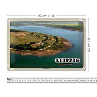 Blechschild Städte Leipzig Störmthaler See Natur 30x20cm