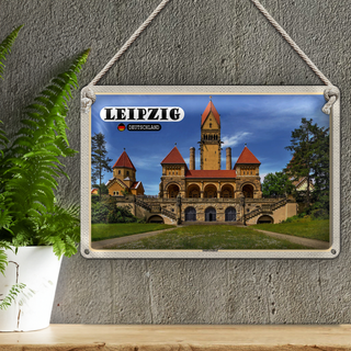 Blechschild Städte Leipzig Südfriedhof Architektur 30x20cm