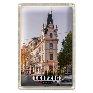 Blechschild Städte Leipzig Südvorstadt Gebäude 20x30cm
