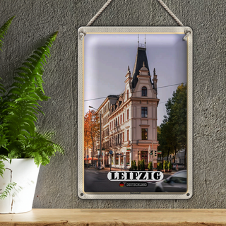 Blechschild Städte Leipzig Südvorstadt Gebäude 20x30cm