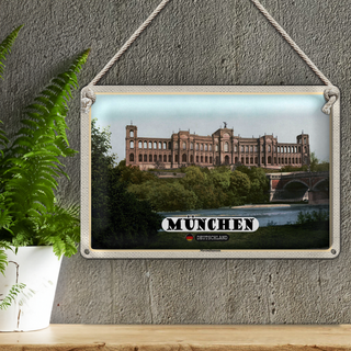 Blechschild Städte München Maximilianeum Architektur 30x20cm