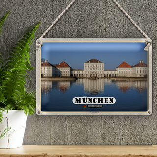Blechschild Städte München Nymphenburgh Architektur 30x20cm