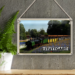 Blechschild Städte Stuttgart Killesbergbahn Park 30x20cm