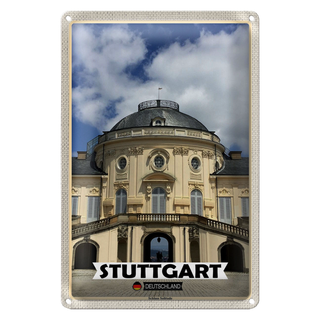 Blechschild Städte Stuttgart Schloss Solitude 20x30cm