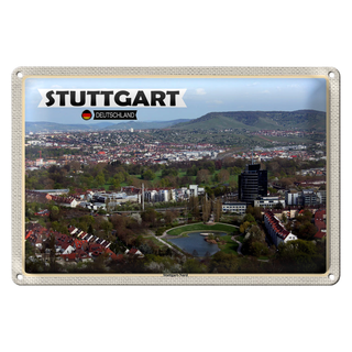 Blechschild Städte Stuttgart Nord Deutschland 30x20cm
