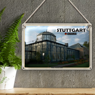 Blechschild Städte Wilhelma Maurisches Landhaus 30x20cm