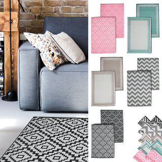 Outdoor Teppich 120x180cm Farbwahl Bodenmatte Außenbereich Garten Terrasse Balkon Kunststoff