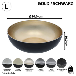 Deko Schale rund Farb-/Größenwahl  Ø:20/25/30cm Kunststoff Pflanzschale Snackschale Obstschale