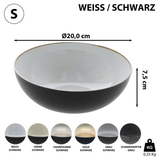 Deko Schale rund Farb-/Größenwahl  Ø:20/25/30cm Kunststoff Pflanzschale Snackschale Obstschale
