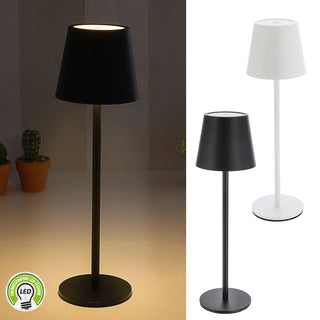 LED Tischleuchte weiß/schwarz 56 LEDs 11x37cm USB Ladefunktion Touchfunktion stufenlos dimmbar 3 Weißtöne 45 Lumen Tischbeleuchtung