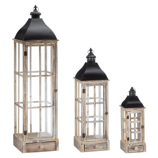 3er Set Laterne Klassik