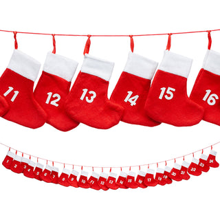 Adventskalender Sockenkette aus Filz