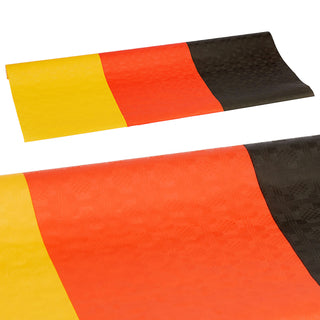 Damasttischtuch 'Deutschland' 1x10m schwarz rot gold Papier Rolle Party Festival Tischtuch Deutschlandfarben