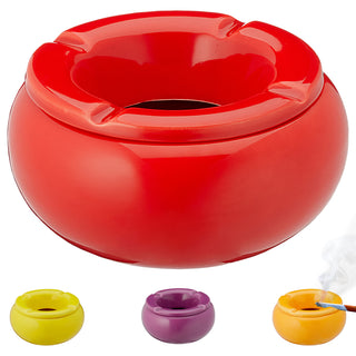 4er Set Sturmaschenbecher Uni Ø11 / Ø13cm Wind Aschenbecher