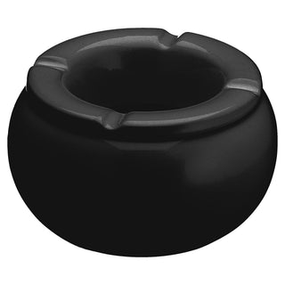 2/12x Sturmaschenbecher Ø10,0cm Keramik weiß schwarz Aschenbecher Windaschenbecher