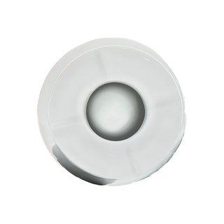 2/12x Sturmaschenbecher Ø10,0cm Keramik weiß schwarz Aschenbecher Windaschenbecher