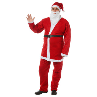 Weihnachtsmann Kostüm 5tlg Onesize Nikolauskostüm Weihnachtsmannverkleidung Santakostüm