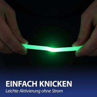 Knicklichter 10er Set in Pappröhre 5 Neon-Farben H20cm Kunststoff Leuchtsticks Leuchtstäbe 10 Konnektoren zum Verbinden Partyspaß Mitgebsel