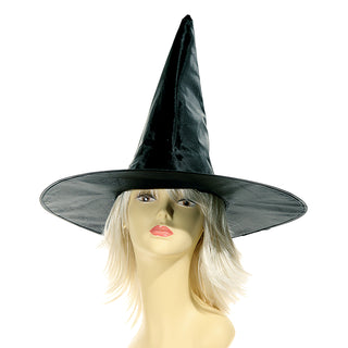 Hexenhut schwarz onesize Polyester Zauberhut Halloween-Party Kostümzubehör Dekohut Hut spitz