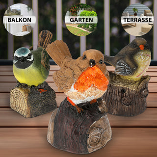 3er Set Bewegungsmelder "Vogel" 3fach sortiert Garten Bewegungssensor