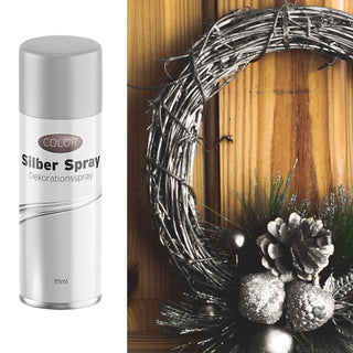 1/6x Dekospray silber/gold 111ml Bastelspray Spraydose Weihnachten Glitzerspray Glanzspray