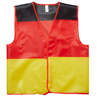 Warnweste Deutschland Schwarz/Rot/Gold Fanartikel Fussball 55x60cm Weste Schutzweste