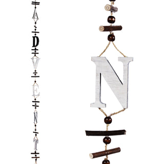 Weihnachtsdeko Adventsschmuck zum Aufhängen 110cm Holz Türhänger Buchstabenkette Advent