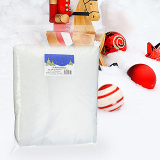 Schneematte "Snow" Polyester schwer entflammbar 125x125 cm Vliesmatte Schnee Dekoschnee Kunstschnee