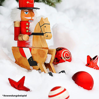 Schneematte "Snow" Polyester schwer entflammbar 125x125 cm Vliesmatte Schnee Dekoschnee Kunstschnee