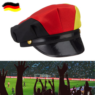 Polizeihut Deutschland Hut Kopfbedeckung Schwarz/Rot/Gold Partyhut Fan-Hut Fußball-Hut