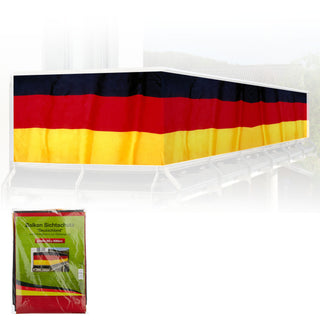 Balkon Sichtschutz Deutschland 90x300cm Fahne Deutschlandfahne Schwarz/Rot/Gold Fanartikel Fußball