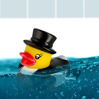 Badeente Hochzeitspaar H5cm Enten Badespielzeug Hochzeit Brautpaar Braut Bräutigam Geschenk
